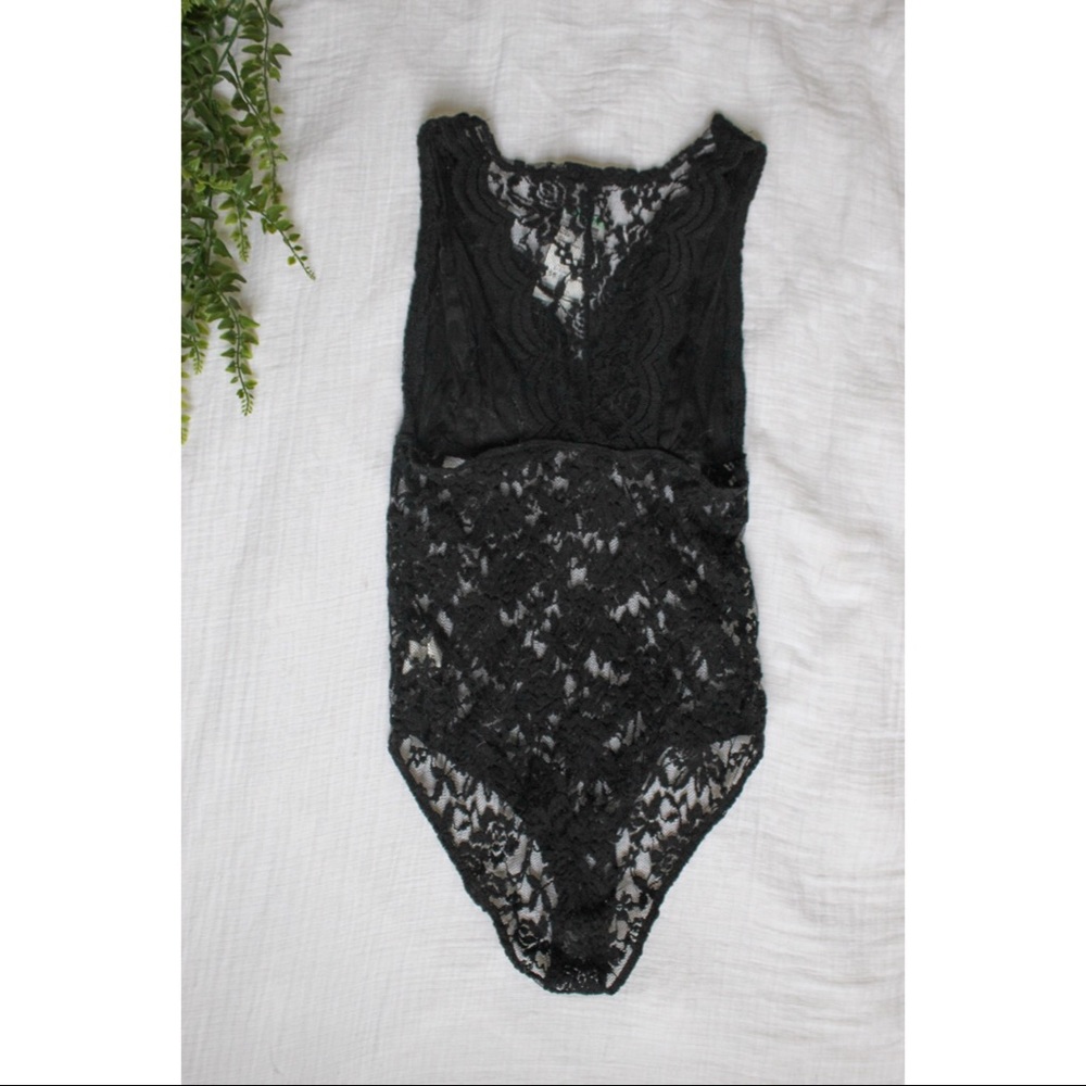 Black lace bodysuit from Papaya